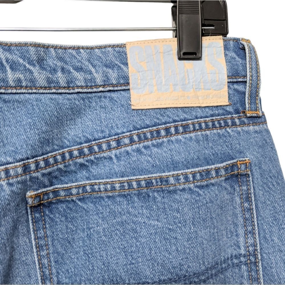 NWT MOTHER SNACKS! The Fun Dip Utility Puddle Wide Leg Jeans 28 - Picture 7 of 10